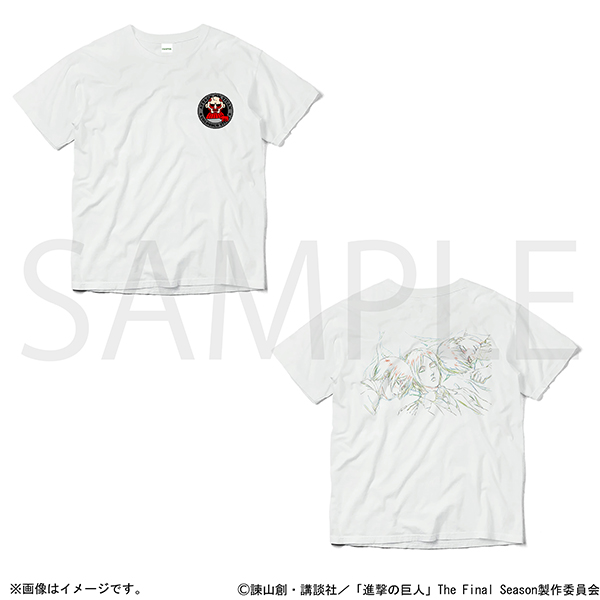 TVアニメ『進撃の巨人』The Final Season　原画Tシャツ　Ｌ
