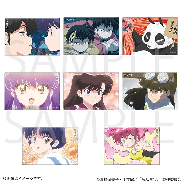 らんま1/2 　場面写スクエア缶バッジ　コンプリートBOX