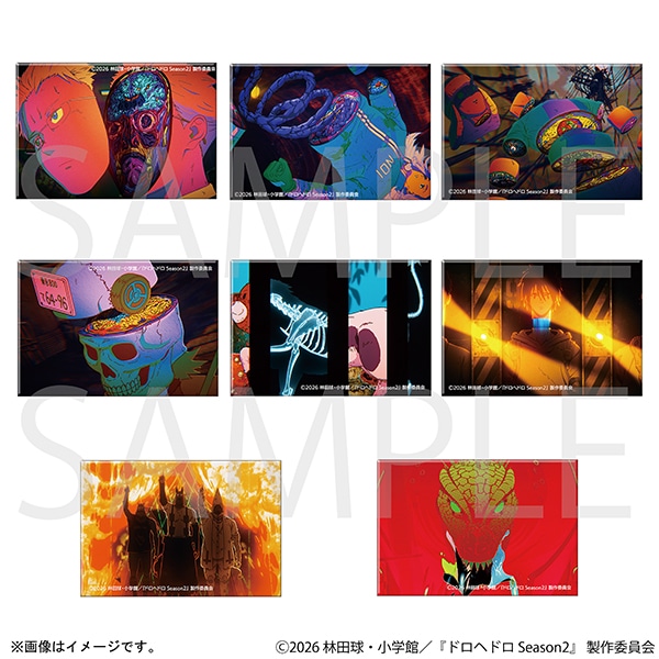 アニメ『ドロヘドロ Season2』　OP場面写スクエア缶バッジ　コンプリートBOX